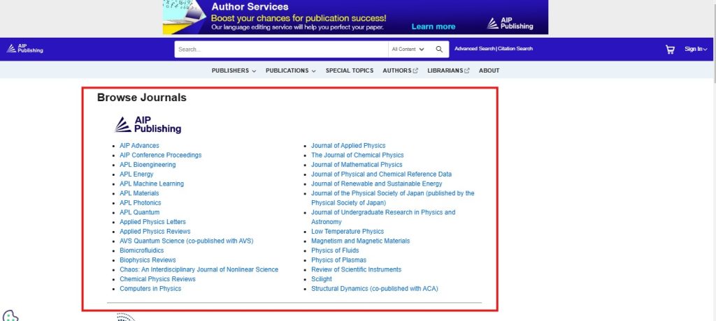 AIP Journals & Articles – Publisher Training Resources